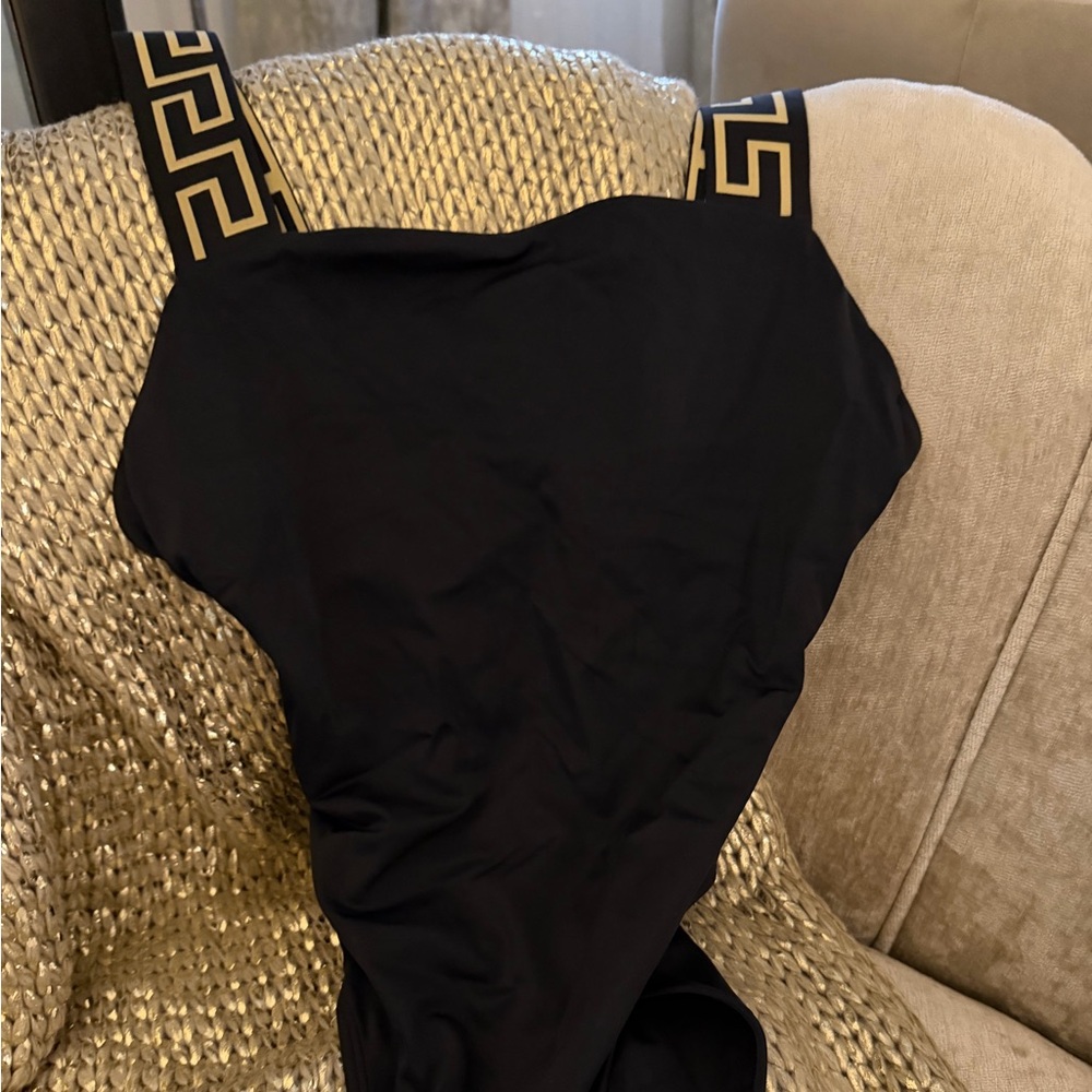 Versace Black and Gold Women's Swimsuit